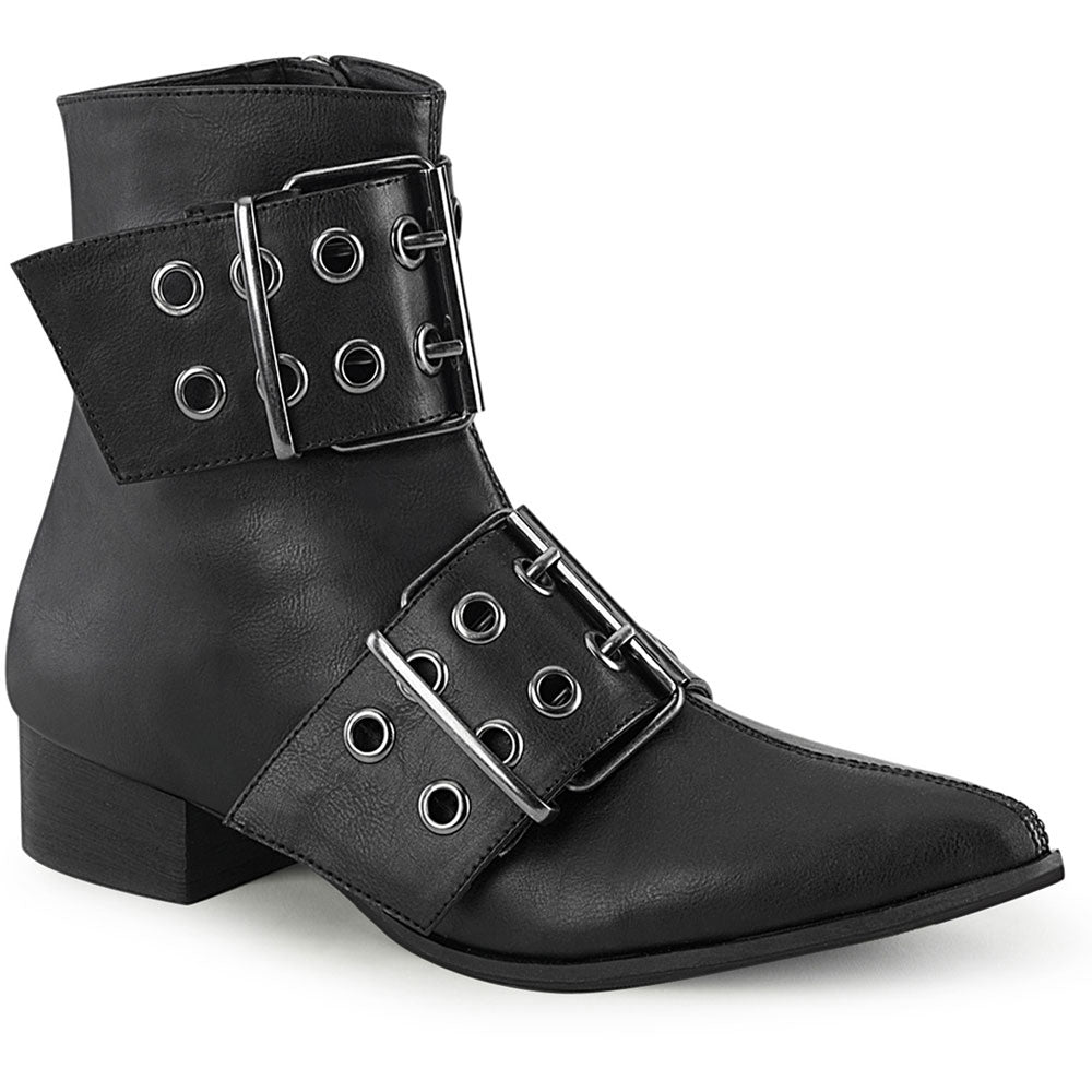 1" Block Heel Pointed Toe Ankle Boot, Side Zip Secondary image