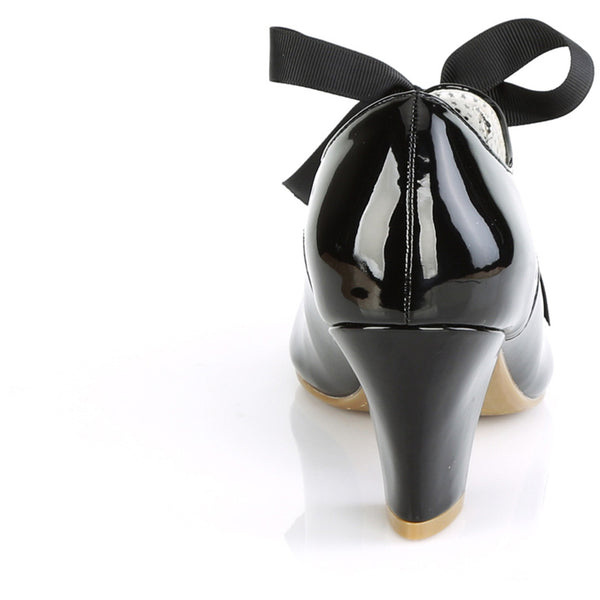 2 1/2" Cuben Heel Mary Jane Pump W/ribbon Tie Pleaser Pin Up Couture WIGGLE/32