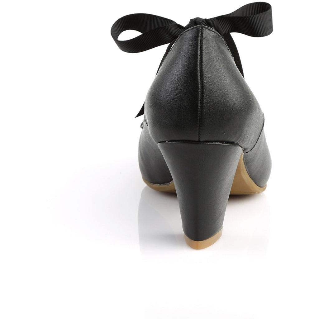 2 1/2" Cuben Heel Mary Jane Pump W/ Ribbon Tie Pleaser Pin Up Couture WIGGLE/32