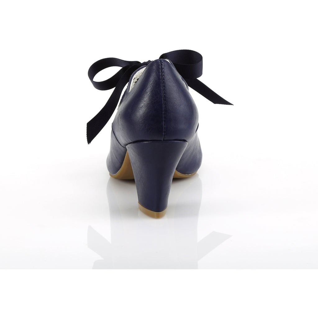 2 1/2" Cuben Heel Mary Jane Pump W/ Ribbon Tie Pleaser Pin Up Couture WIGGLE/32