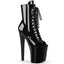8" Heel, 4" PF Peep Toe Lace-Up Ankle Boot, Side Zip Pleaser Pleaser XTREME/1021