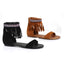 Native American Open Toe Fringe Sandals Ellie  015/HENA