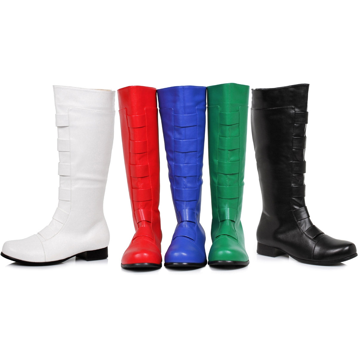 White 1"heel Knee High Boots Shoes Ellie Halloween Ellie  121/MARC/WHT Main image