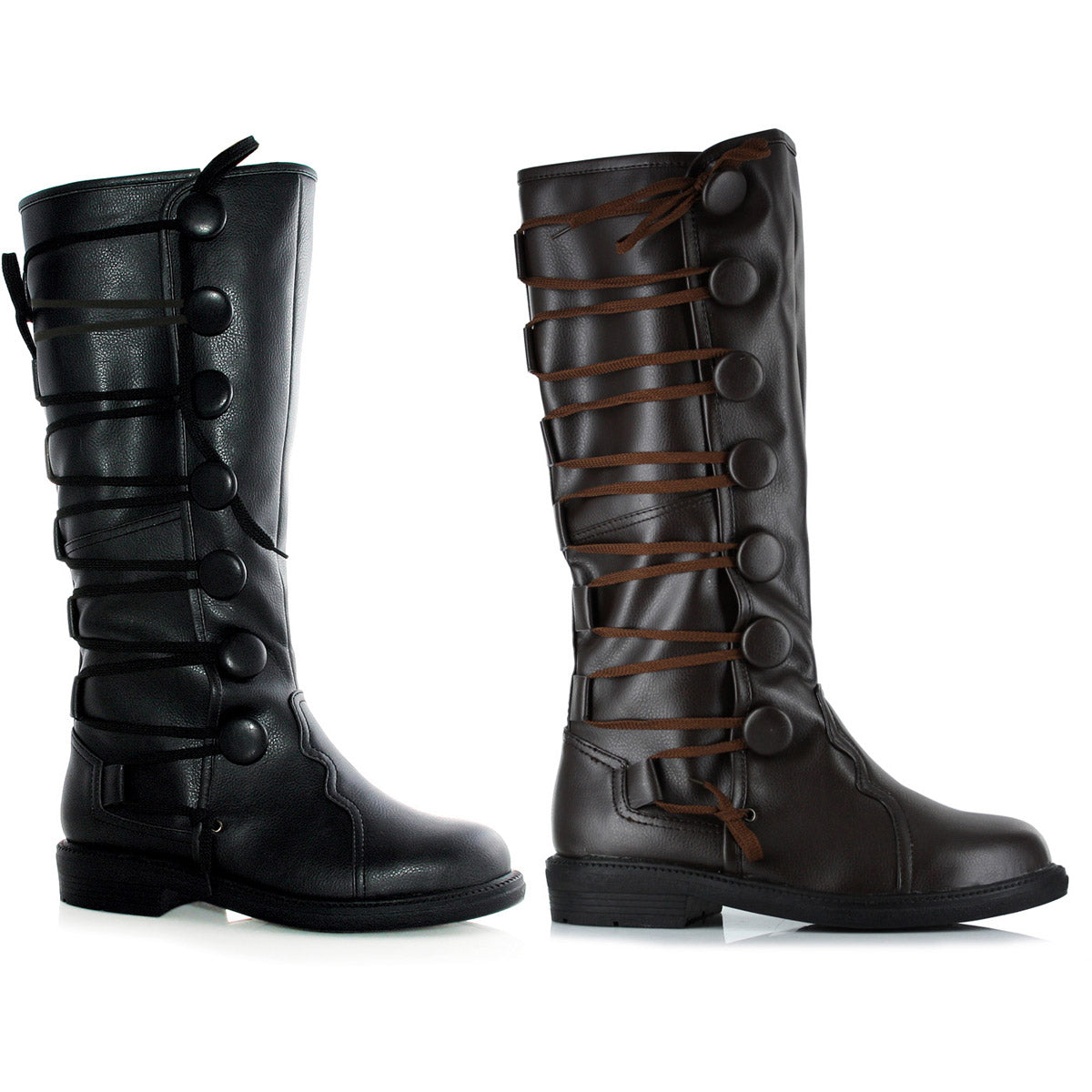 Full Lace Up Mid Calf Knee High Boots Ellie  125/REN Main image