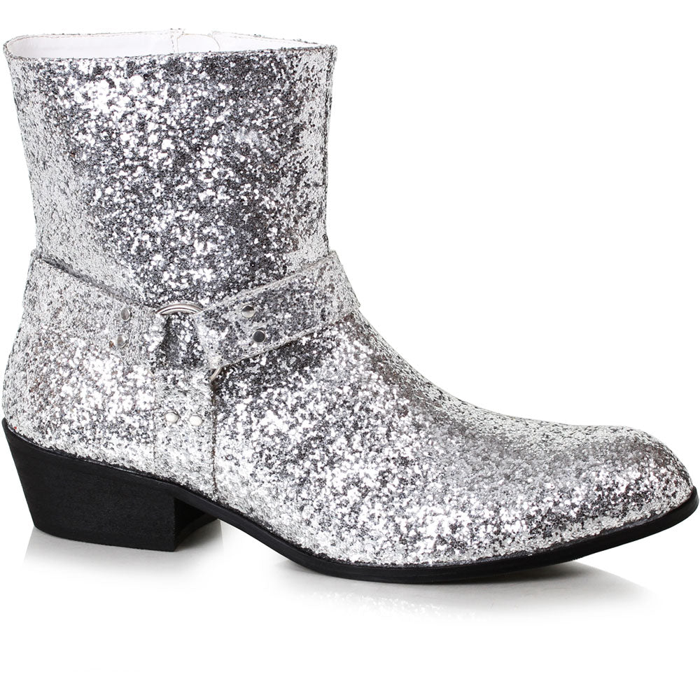 1.5 Glitter Calf Boot. (Mens Sizes) Ellie  129/FEVER/SLVG