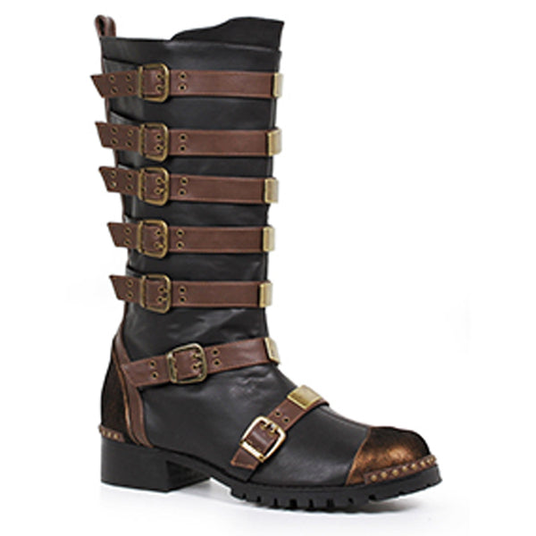 1.5 Mens Knee Boot with Buckles Ellie  158/PUNK/BRWN