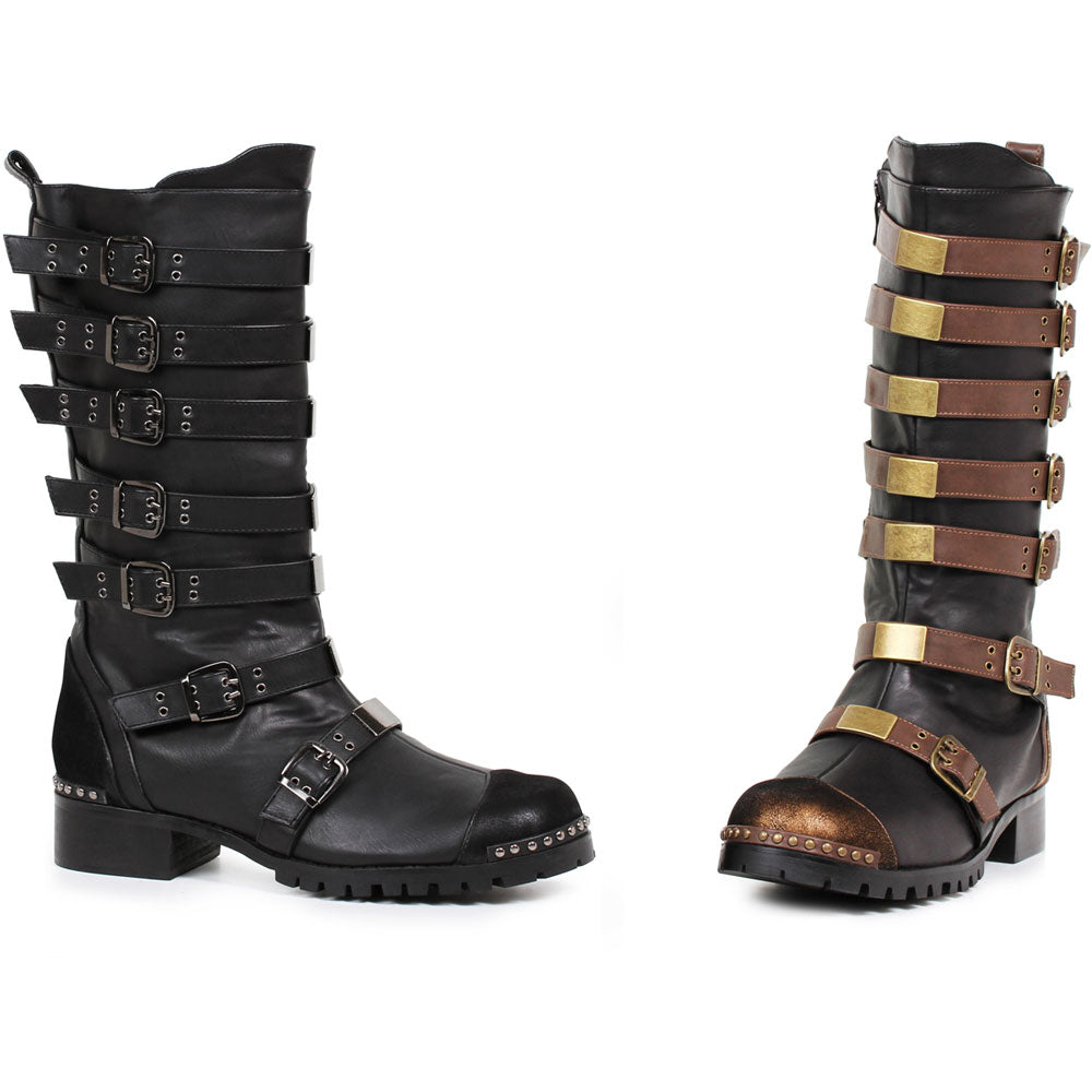 1.5" Mens Ankle Boot with D?cor Ellie  158/PUNK/BLK