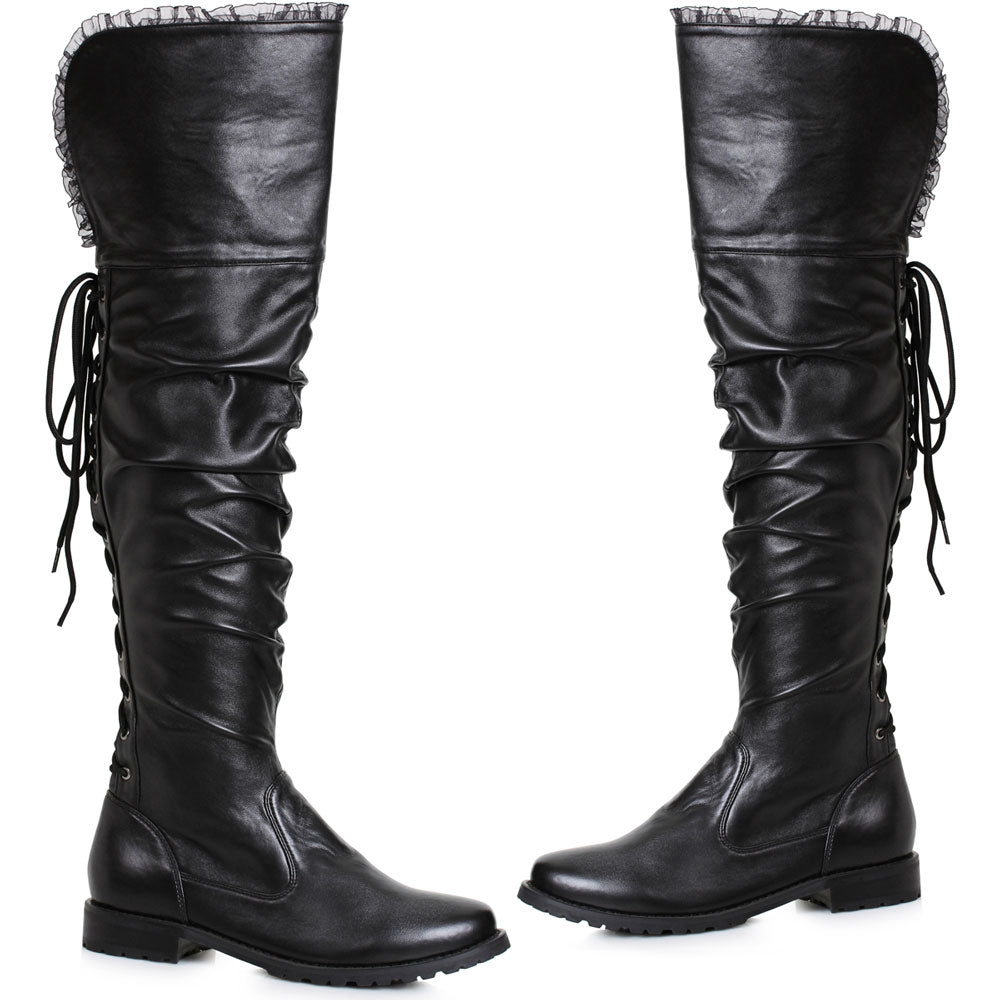 1  Heel Over The Knee Pirate Boot Ellie  181/TYRA/BLKP