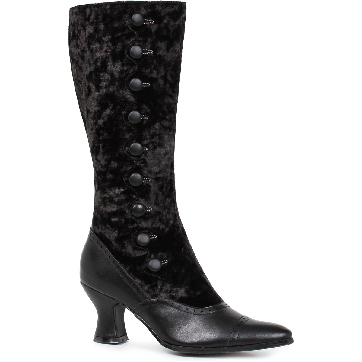 Black Velvet 25" Heel Boot Shoes Boots Ellie Halloween Sexy Ellie  253/GAIL Main image