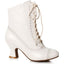 2.5 Heel Victorian Bootie Ellie  253/SARAH/WHT