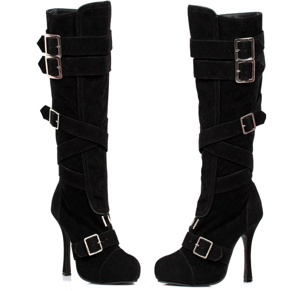 Microfiber Knee Length Stiletto Boots Ellie  420/VIXEN