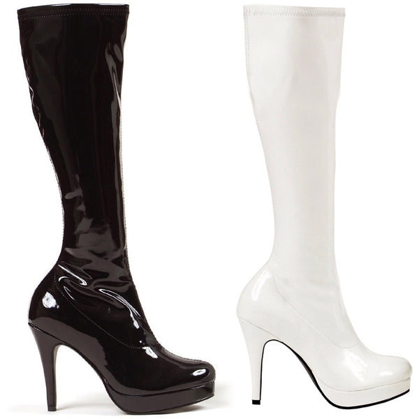 Knee High Zipper Side Go Go Boots Ellie  421/GROOVE