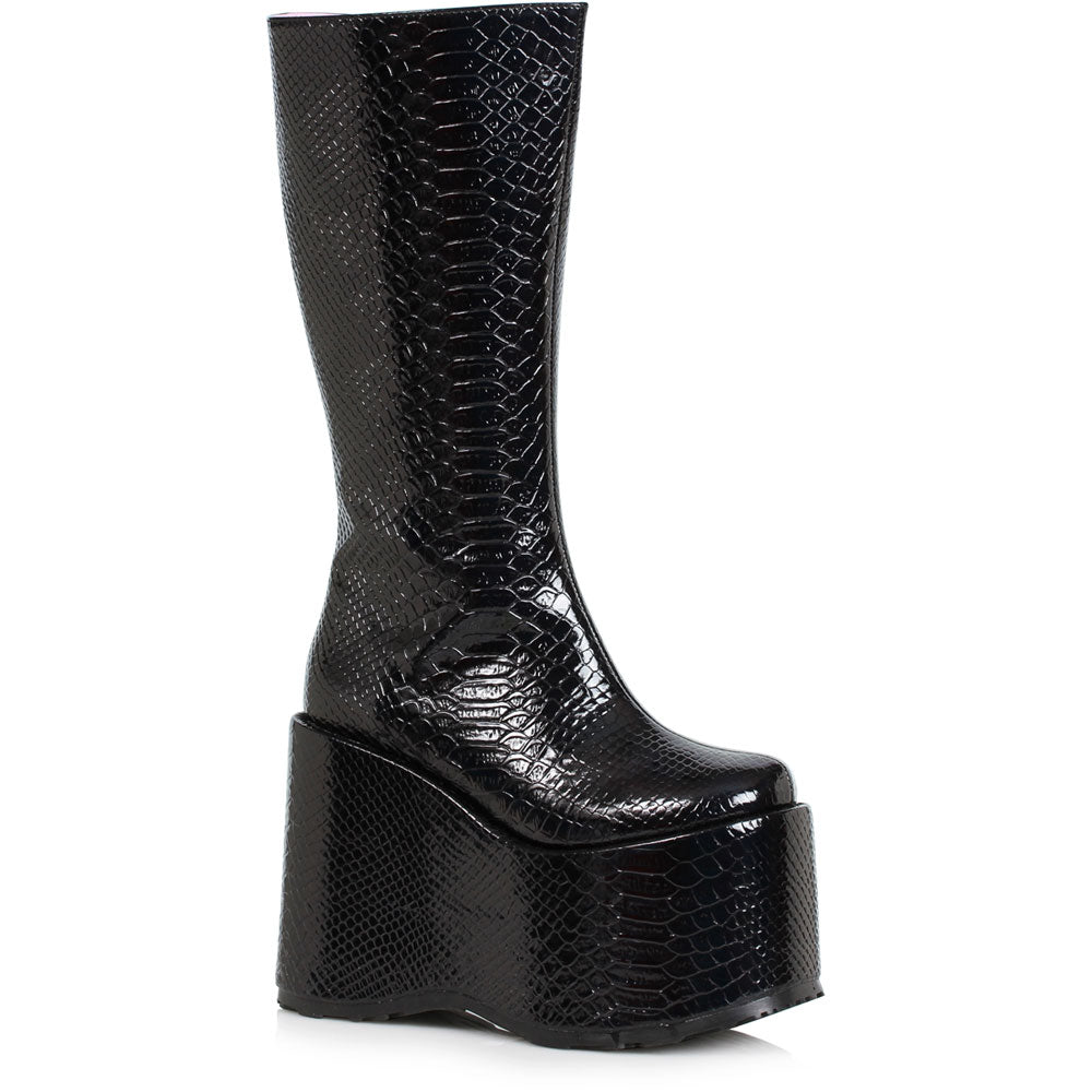 5 Chunky Heel Platform Boot Ellie  500/AMARA/BLK