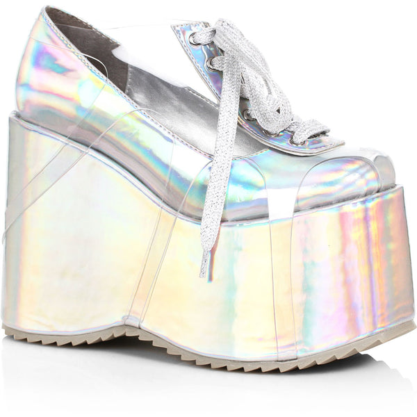 5" Chunky Platform Shoes with Laces Ellie  500-SUNNY