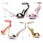 5 Heel Rhinestone T-Strap Sandal Ellie  507/TAMI/GLD