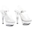 Clear Open Toe Platform High Heels Ellie  601/BROOK