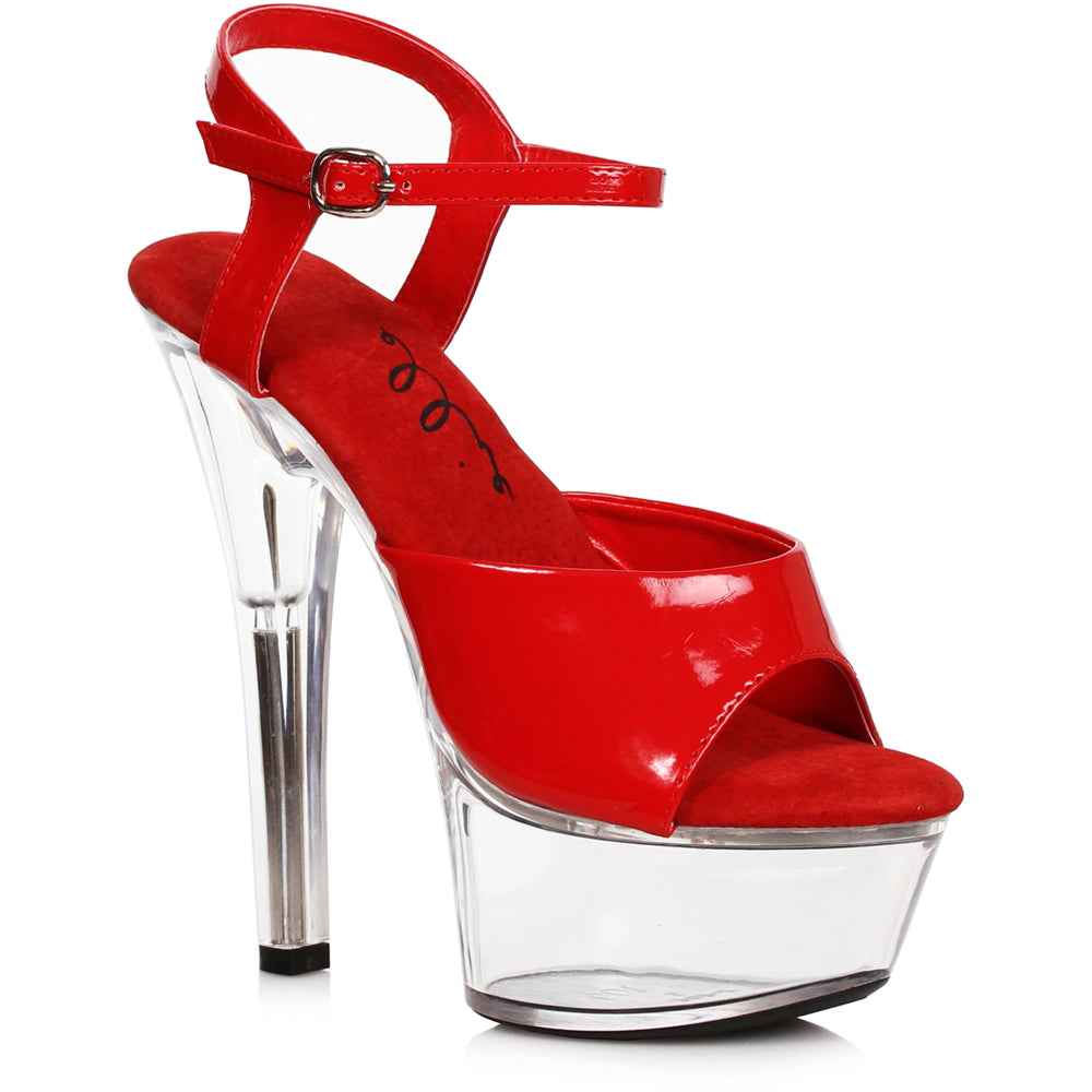 6 Heel Sandal W/Clear Bottom. Ellie  601/JULIET/C Main image