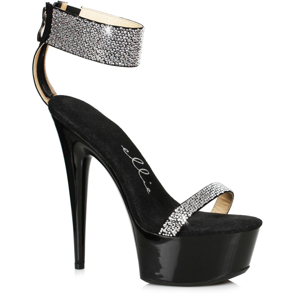 6" Stiletto With Rhinestone Strap Ellie  609-ANIKA