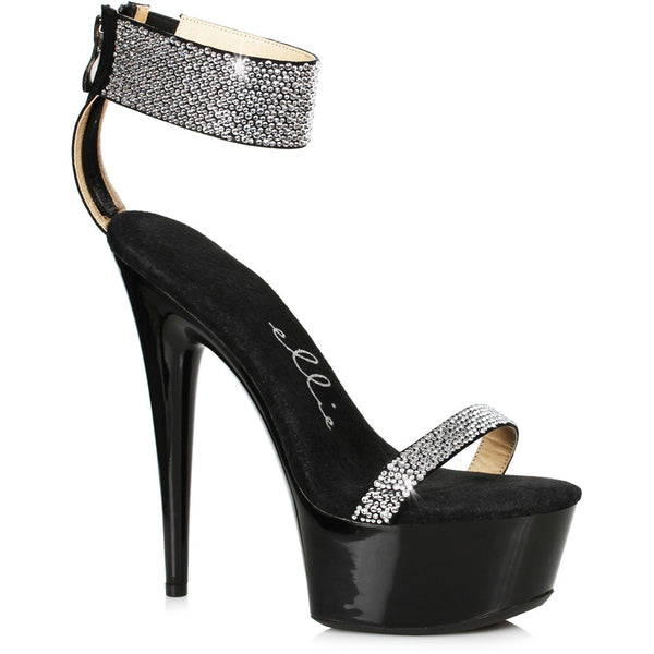 6" Stiletto With Rhinestone Strap Ellie  609-ANIKA