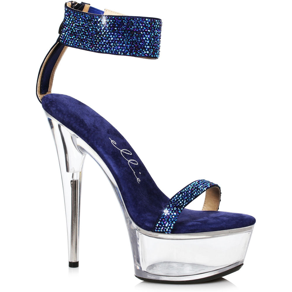 6 Stiletto With Rhinestone Strap Ellie ELLIE 609/ANIKA