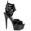 6 Peep Toe Platform With Triple Strap And Buckle Detail Ellie  609/ATHENA