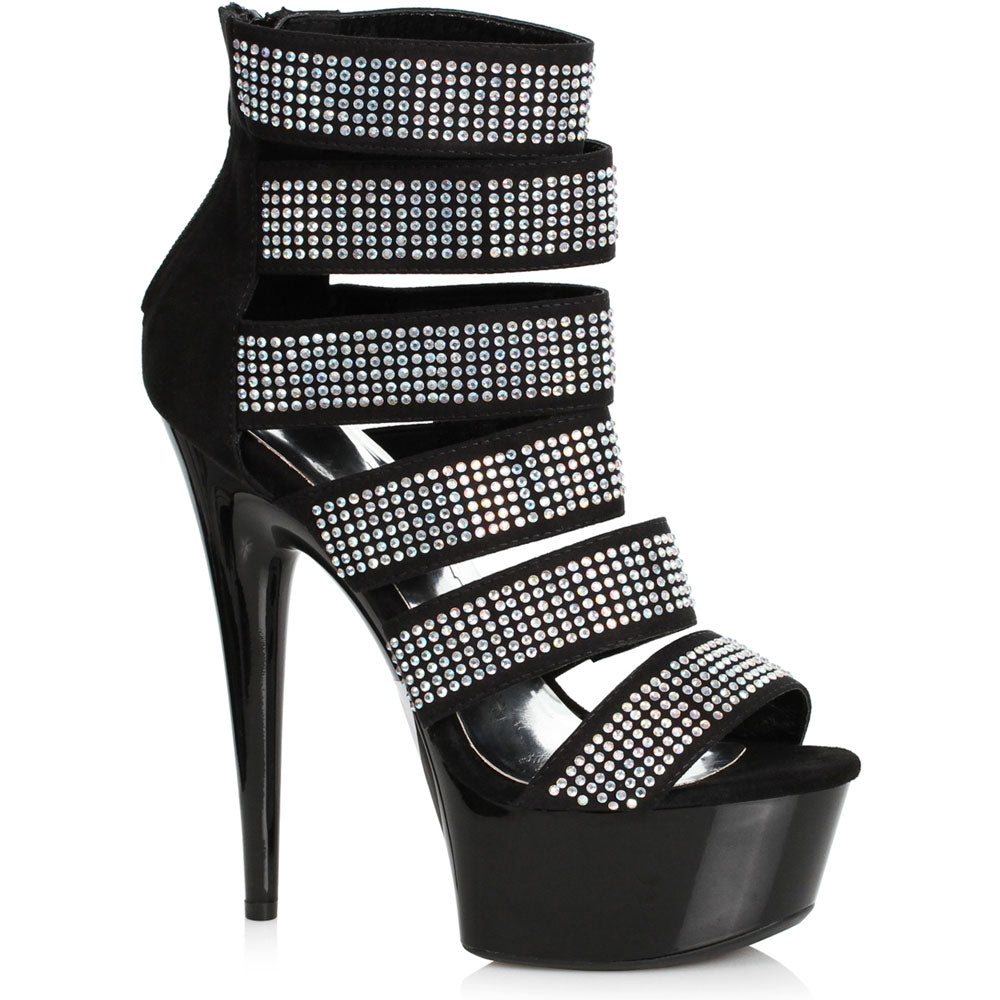 6 Rhinestone Bootie Ellie  609/MEGAN/SLV