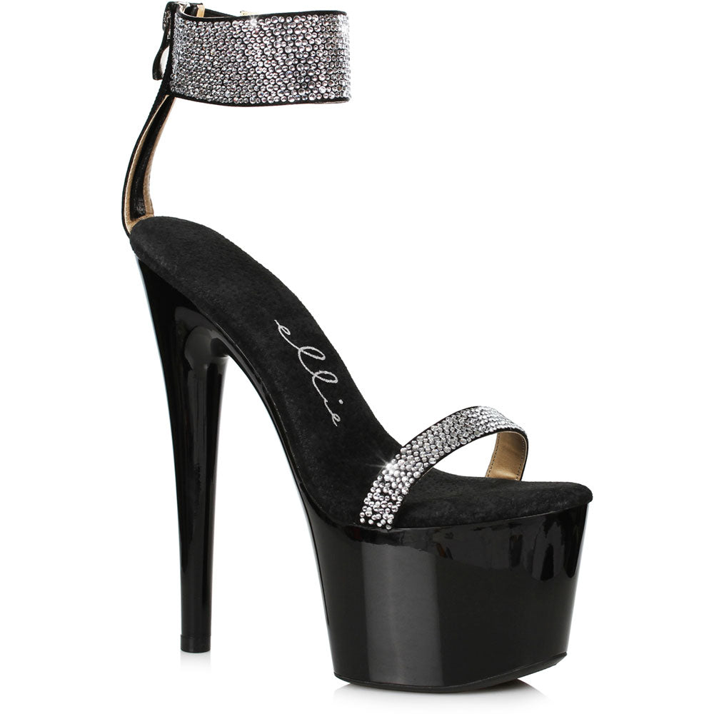 7" Stiletto With Rhinestone Strap Ellie  709-ANIKA
