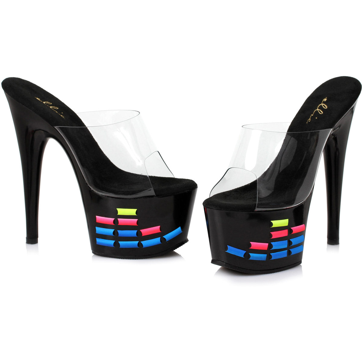 Neon Equalizer Platform Mules Ellie  709/EQUALIZER Main image