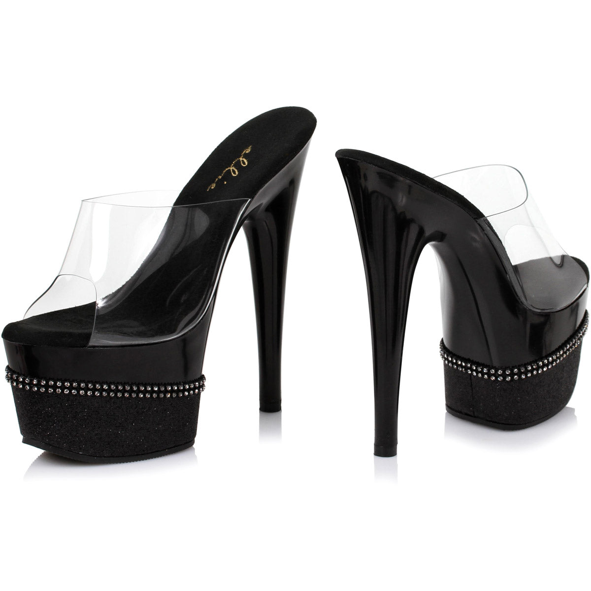 Rhinestone Glitter Platform Mules Ellie  709/ESTER Main image