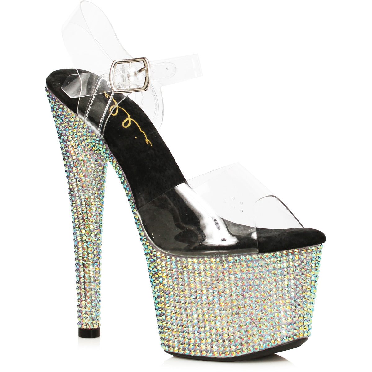 7 Stiletto With Multi-Color Rhinestone Platform Ellie ELLIE 709/ZIAMOND Main image