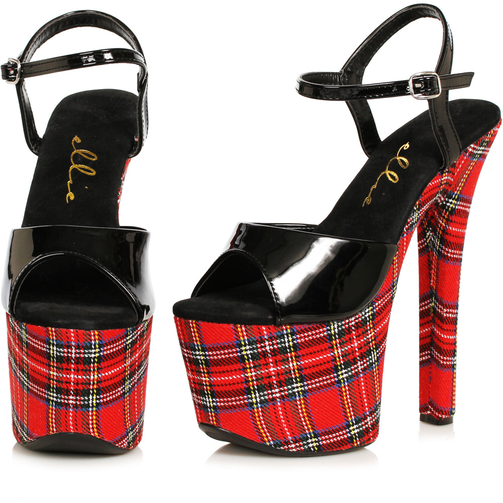 7 Plaid Stiletto Heel Ellie  711/MARY