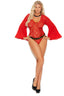 Long Sleeve Lace Teddy Elegant Moments  82301Q