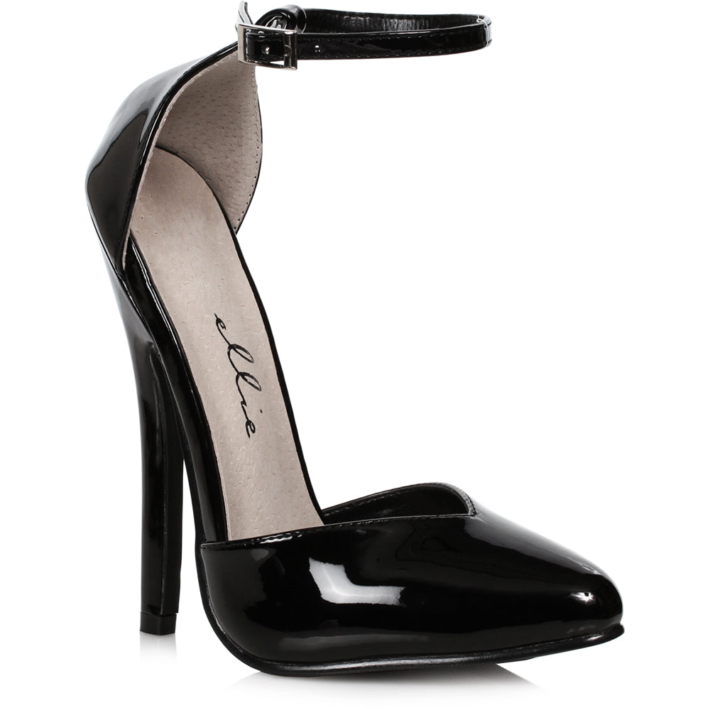 Ellie Fetish Ankle Strap D'Orsay High Heel Pumps Secondary image