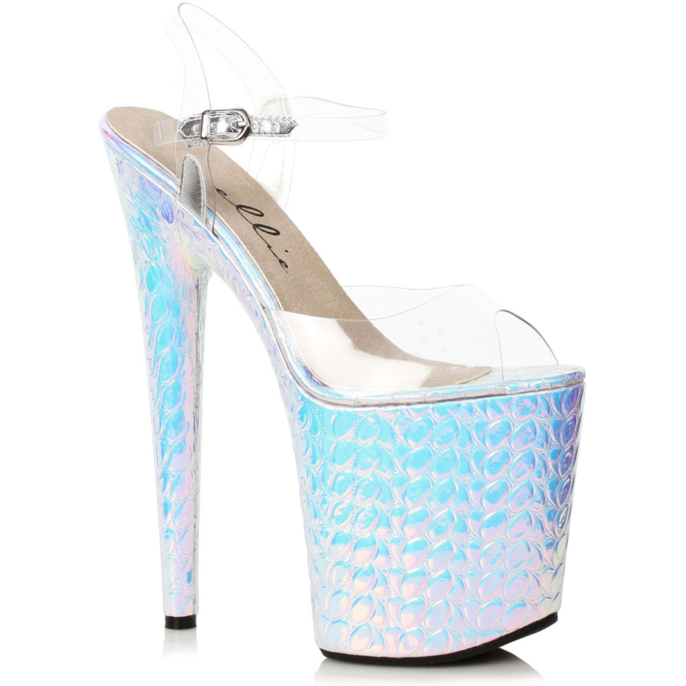 Ellie 8-Inch Heel Hologram Platform Sandal for Women Secondary image