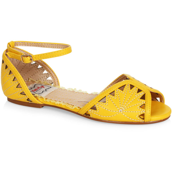 Flat Sandals With Strap And Detailed Stitching Ellie  BP100/AGNES