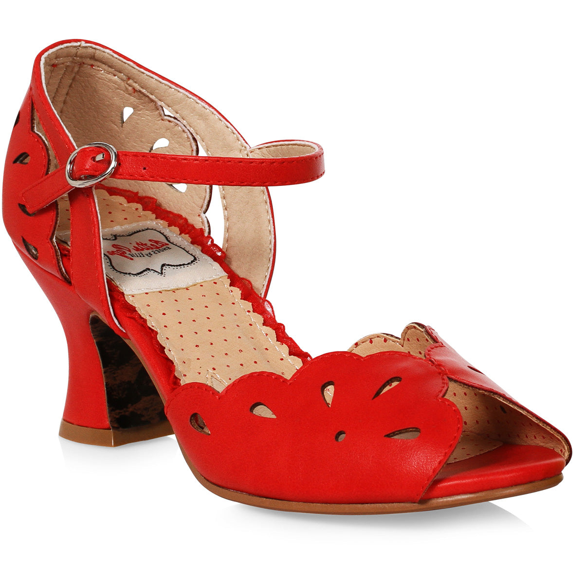 2.5 Peep Toe Shoe With Cutouts Ellie Bettie Page BP253/JULIA