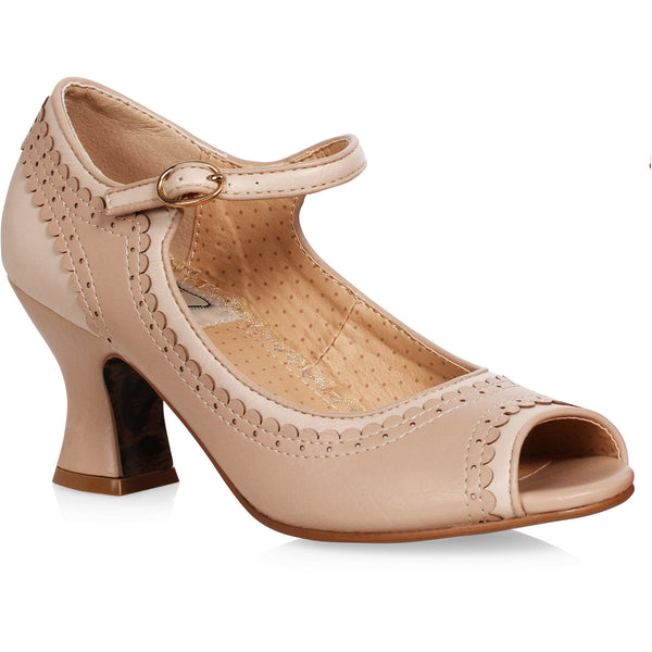 2.5 Two Toned Peep Toe Shoe Ellie Bettie Page BP253/LYDIA