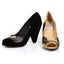 Casual Peep Toe Pumps Pyramid High Heels Ellie  BP403/BEATRICE