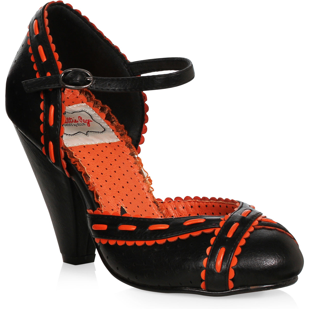 4 Heel Two Tone Closed Toe Pump Ellie Bettie Page BP403/SIDNEY Main image