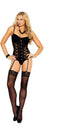 Hook & Eye Lace Up Back Bustier Elegant Moments  4140