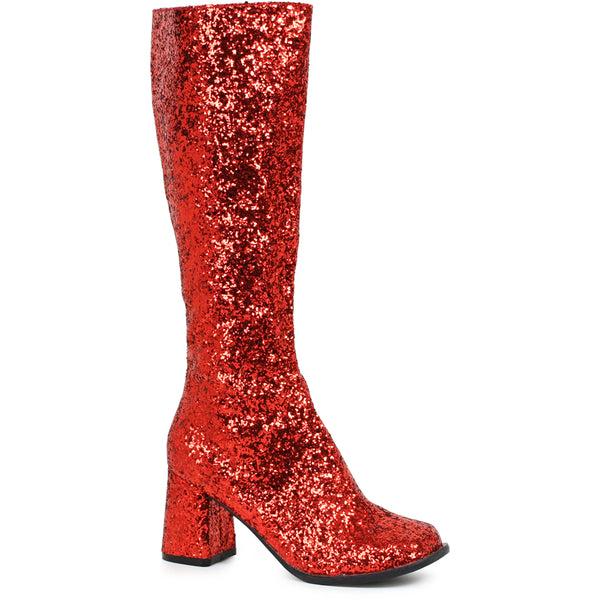 3" Heel Glitter Gogo Boot. W/Zipper. Ellie ELLIE GOGO-G