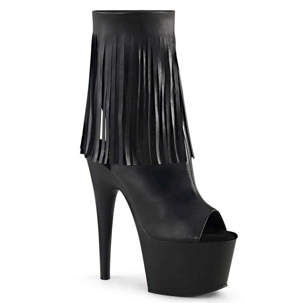 7" Heel, 2 3/4" Pf Open Toe/heel Ankle Boot, Side Zip Pleaser Pleaser ADORE/1019 Main image