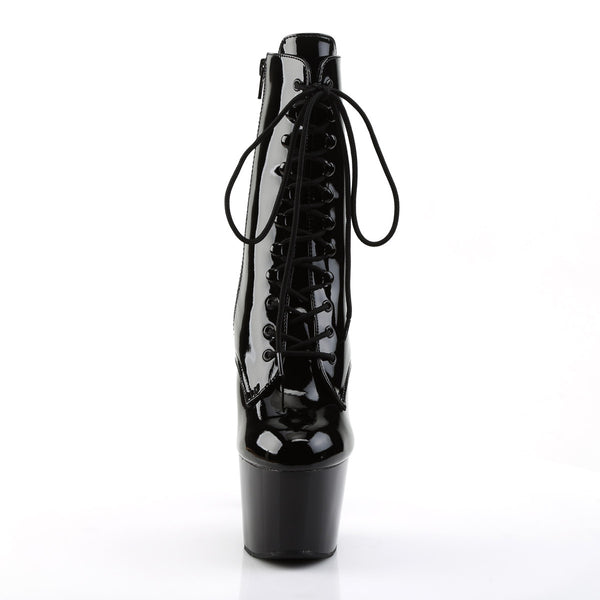 7" Heel, 2 3/4" PF Lace-Up Ankle BT, Side Zip Pleaser Pleaser ADORE/1020