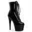 7" Heel, 2 3/4" PF Lace-Up Ankle BT, Side Zip Pleaser Pleaser ADORE/1020