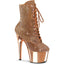 7" Heel , 2" Pf Rs Embellished Ankle Boot, Side Zip Pleaser Pleaser ADORE/1020CHRS
