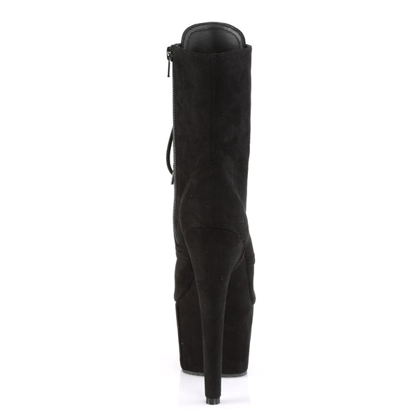 7" Heel, 2 3/4" PF Lace-Up Ankle Boot, Side Zip Pleaser Pleaser ADORE/1020FS