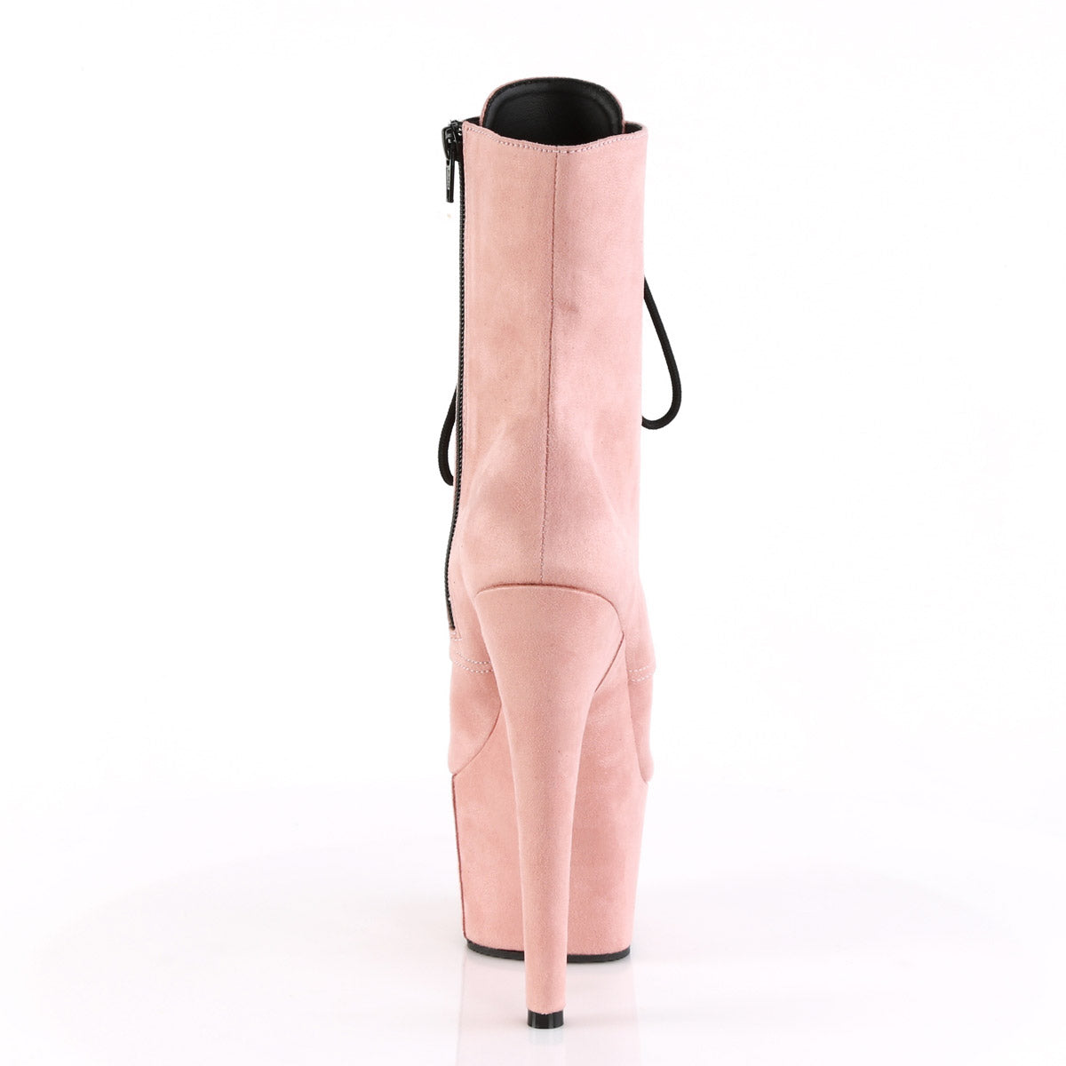 7" Heel, 2 3/4" PF Lace-Up Ankle Boot, Side Zip Pleaser Pleaser ADORE/1020FS