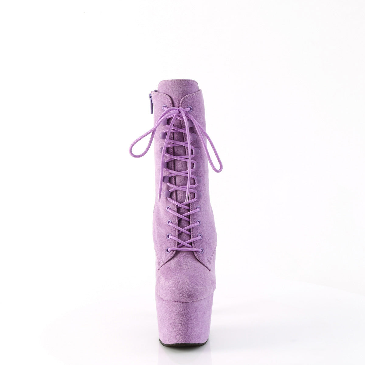 7" Heel, 2 3/4" Pf Lace-Up Ankle Boot, Side Zip Pleaser Pleaser ADORE/1020FS