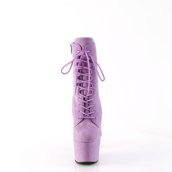 7" Heel, 2 3/4" Pf Lace-Up Ankle Boot, Side Zip Pleaser Pleaser ADORE/1020FS