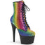 7" Heel , 2 3/4" Pf Rs Embellished Ankle Boot, Side Zip Pleaser  ADORE/1020RS